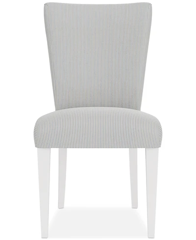 Closeout! Catriona Striped Upholstered Side Chair, Created for Macy's