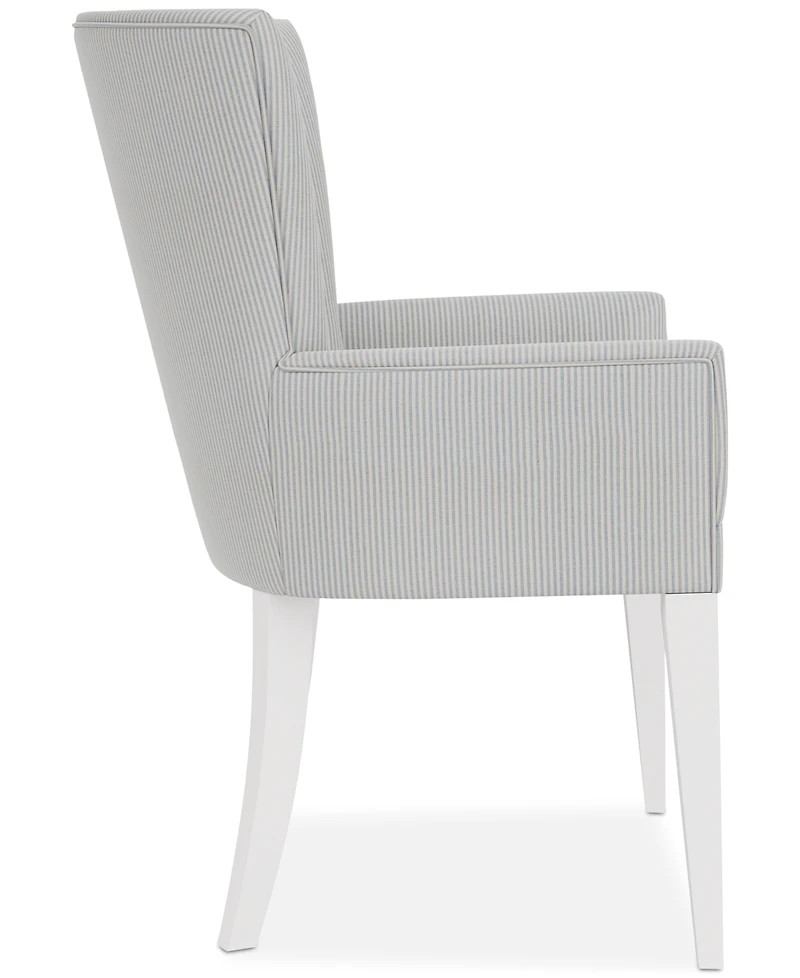 Catriona Striped Upholstered Arm Chair, Created for Macy's