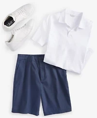 Calvin Klein Mens Supima Cotton Polo Shirt Refined Slim Fit Shorts