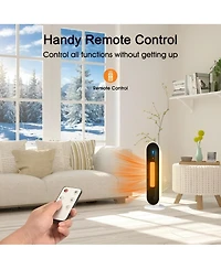 Sugift 1500 Watt Oscillating Electric Space Heater Ceramic Heater, Remote Included