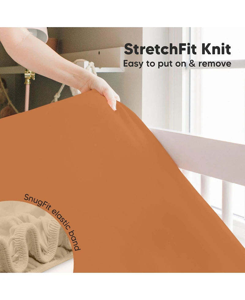 KeaBabies 2pk Fitted Crib Sheets for Boys, Girls, Baby Sheet, Standard Nursery Sheet Cover