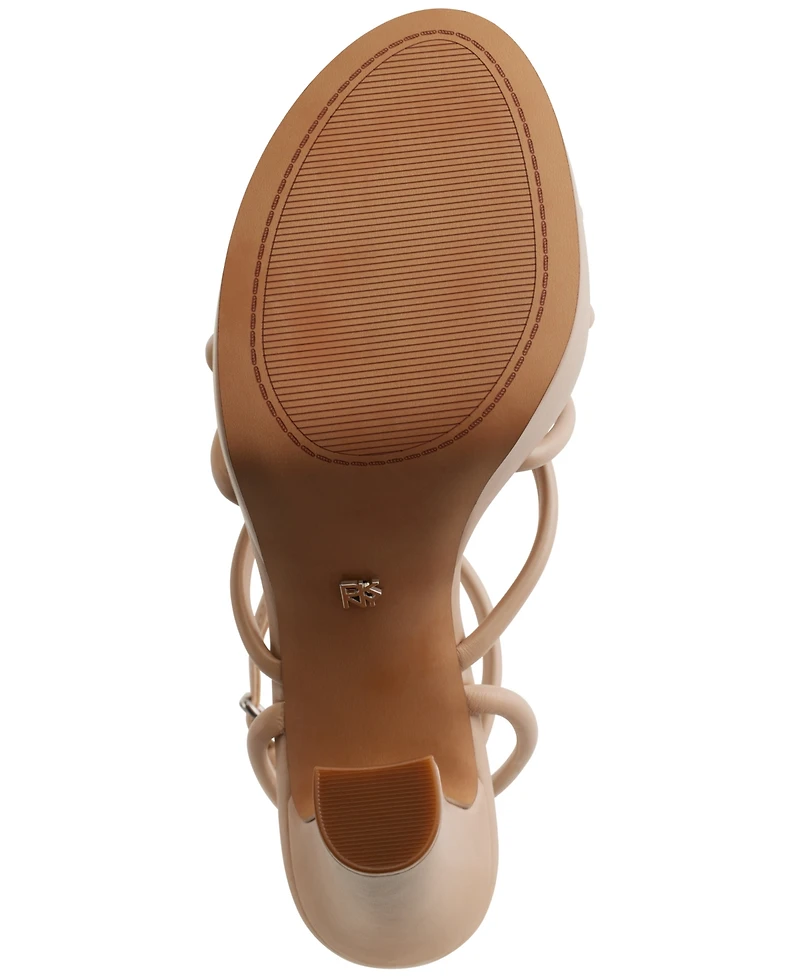 Dkny Women's Delicia Strappy Knotted Platform Sandals