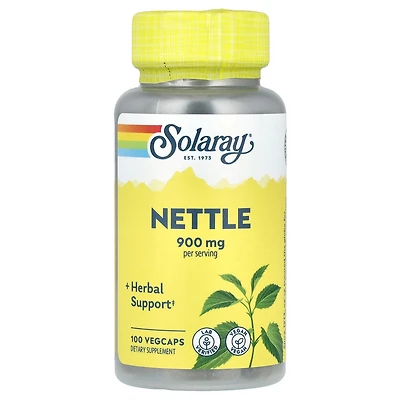 Solaray Nettle - 100 VegCaps (450 mg per Capsule)