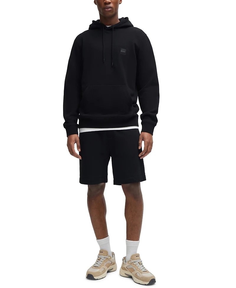 Boss by Hugo Men's Regular-Fit Cotton Terry Logo Patch Hoodie