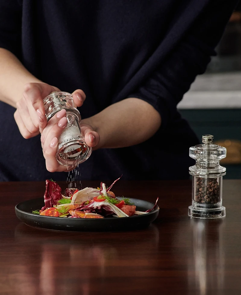 Cole & Mason 4.5" Acrylic Salt & Pepper Mill Gift Set
