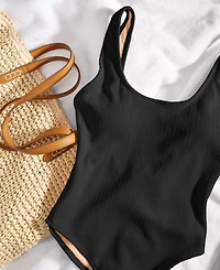 Cotton On Women's Low-Back One-Piece Swimsuit