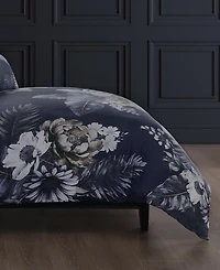 Bebejan Forget Me Not Bedding 100% Cotton Sateen 5 Piece Reversible King Comforter Set