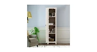 Slickblue Linen Tower Bathroom Storage Cabinet Tall Slim Side Organizer with Shelf