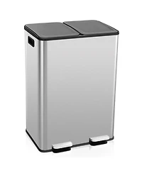 2 x 8 Gallon Dual Trash Can for Kitchen, Office, and Home Use