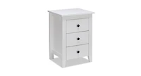 Slickblue Modern Storage End Beside Nightstand with 3 Drawers