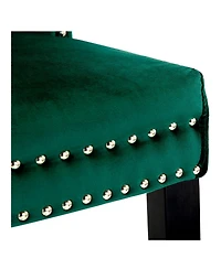 WestinTrends Velvet Upholstered Tufted Dining Chairs Set of