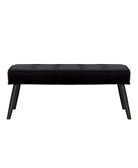 WestinTrends Velvet Tufted Bedroom Bench for Living Room & Entryway