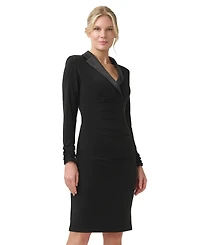 Adrianna Papell Women's Jersey Tuxedo Sheath Dress