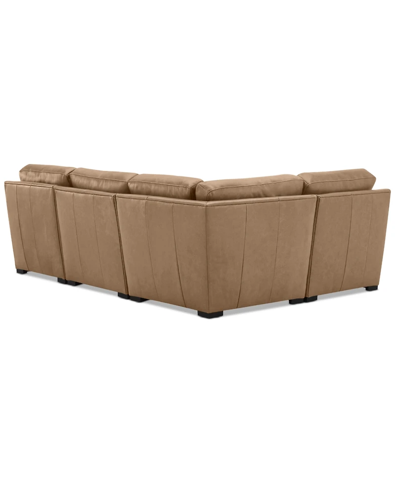 Radley 101" 4-Pc. Leather Corner Sectional, Created for Macy's