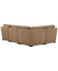 Radley 101" 4-Pc. Leather Corner Sectional, Created for Macy's