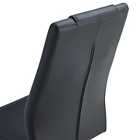 Modern dining chairs with faux leather padded seats, dining room chairs, gold metal leg upholstered chairs, suitable for kitchens, living rooms, bedro