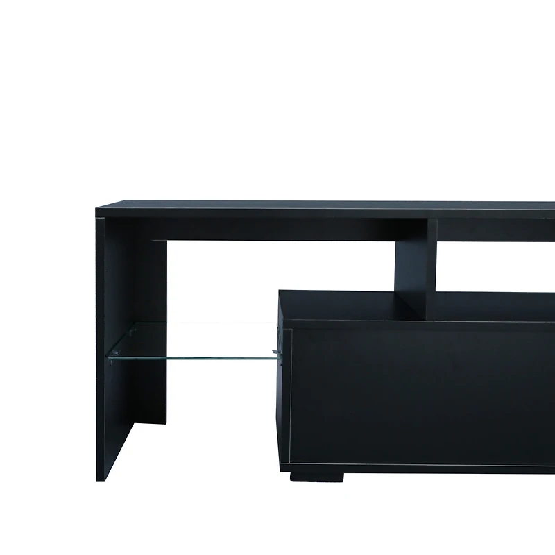 Streamdale Modern Tv Stand, 20S Led Tv Stand with Remote Control Lights