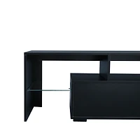 Streamdale Modern Tv Stand, 20S Led Tv Stand with Remote Control Lights
