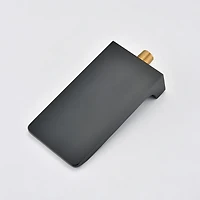 Modern Style Matte Black Wall Mount Tub Filler Bathroom Bathtub Faucet Shower Set 0002