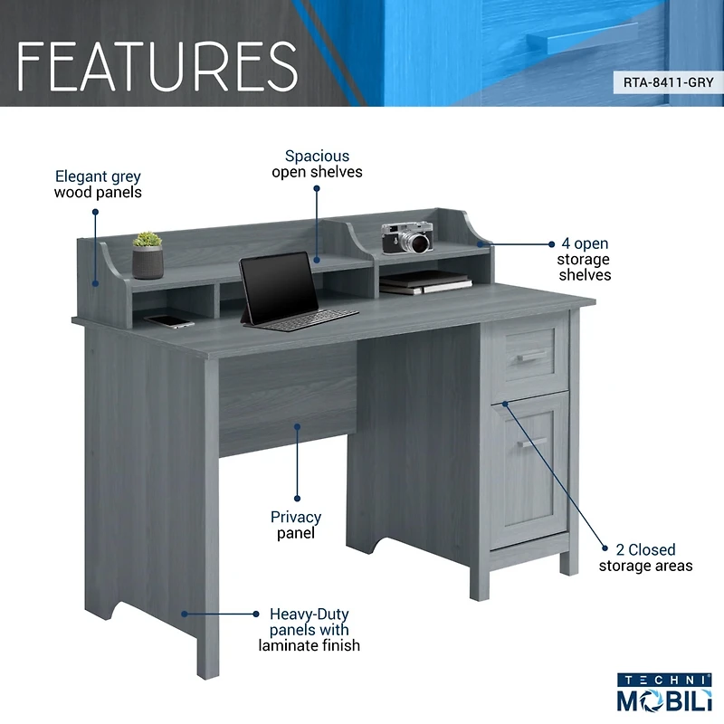 Streamdale Classic Office Desk With Storage
