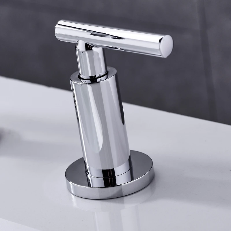 Streamdale Furniture Two Handle High Arc Widespread Bathroom Sink Faucet 3 Hole