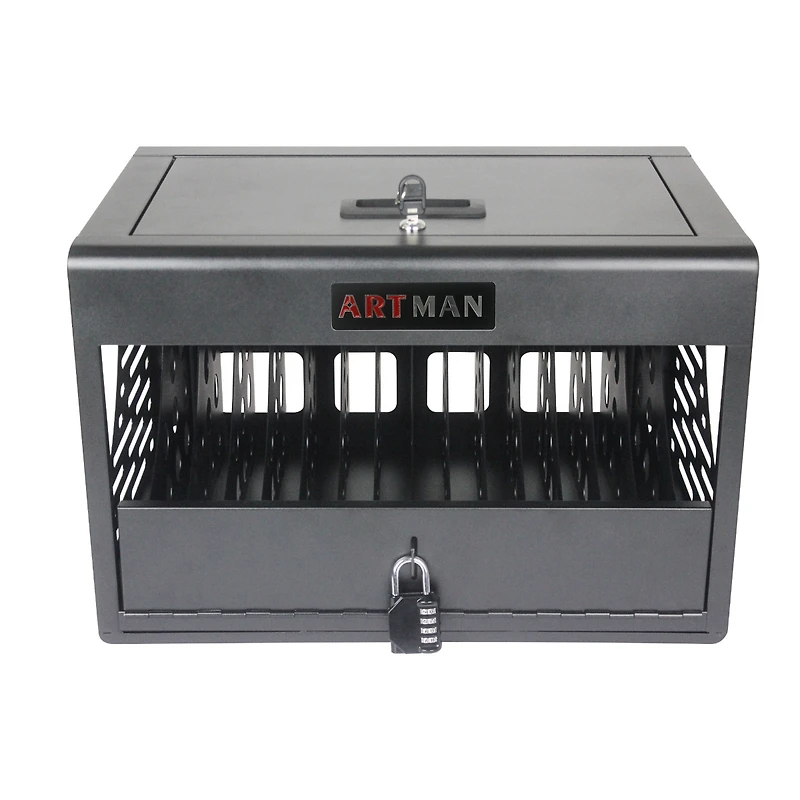 Simplie Fun 16 Bay Charging Cabinet For Laptop, Chromebook, Locking Charging Station