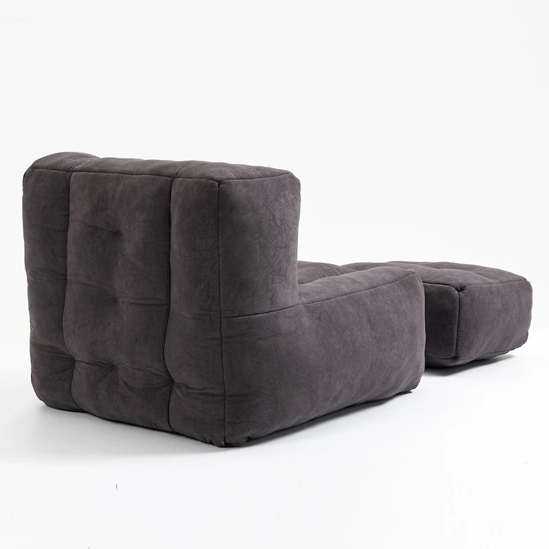 Streamdale Furniture Bean bag and ottoman set for adults and kids