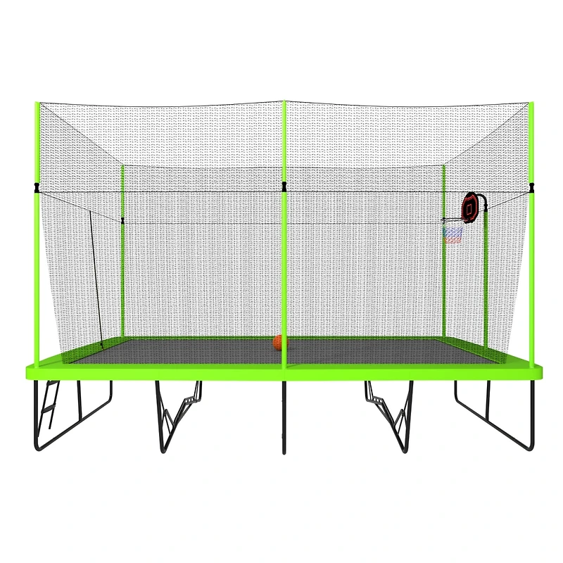 Streamdale 10ft x 17ft Rectangular Trampoline with Powder-Coated Steel