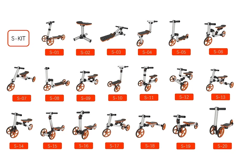 Streamdale Kidrock 20-in-1 Balance Bike Kit for Toddlers