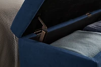 59" Bed Bench Ottoman with Storage Fabric
