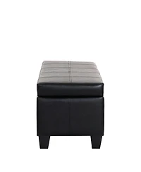 WestinTrends 42" Storage Ottoman Bench for Living Room Bedroom