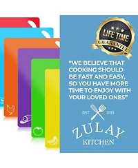 Extra Thick Plastic Cutting Boards - Flexible & Non-Slip, 6 Colors