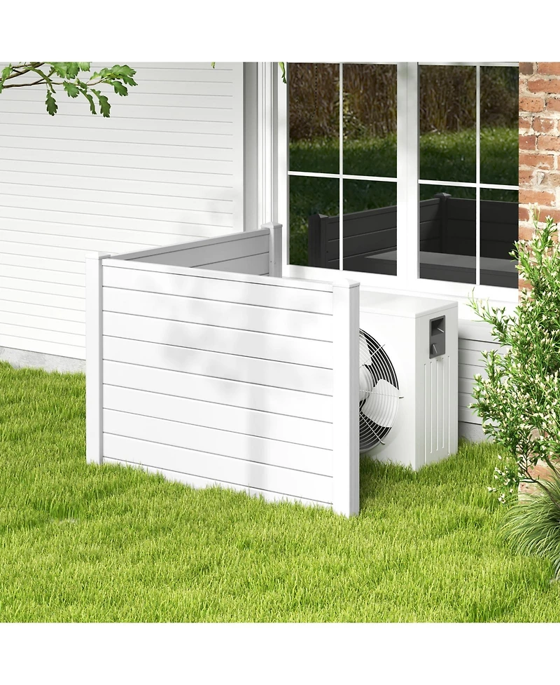 Outdoor Privacy Screens Fence Panels with Long Stakes Durable and Secure Garden or Patio Dividers