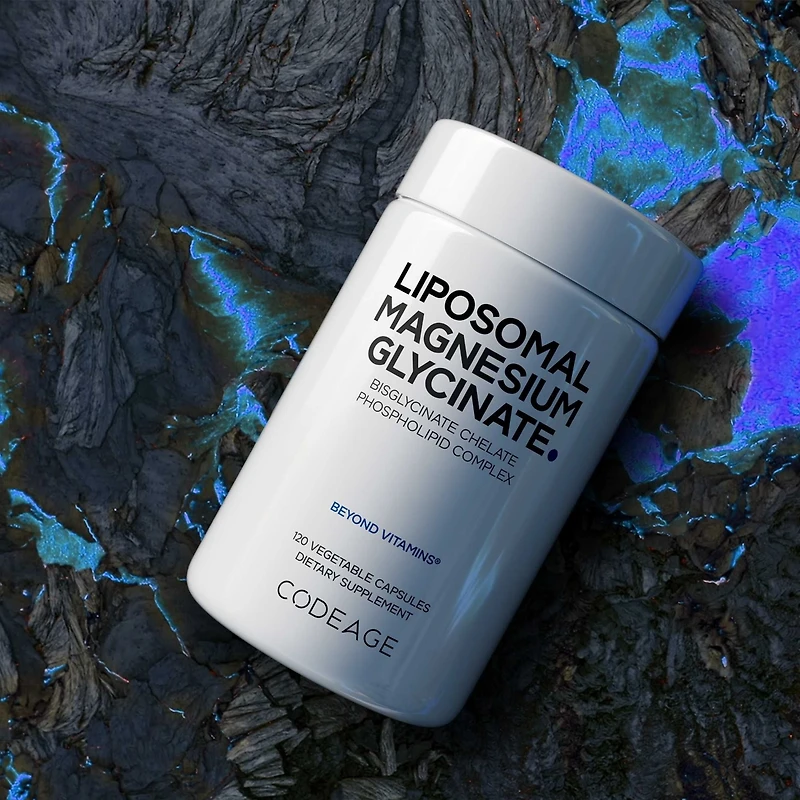 Codeage Liposomal Magnesium Glycinate Supplement - Magnesium Bisglycinate Pills - BioPerine Black Pepper - Liposomal Delivery