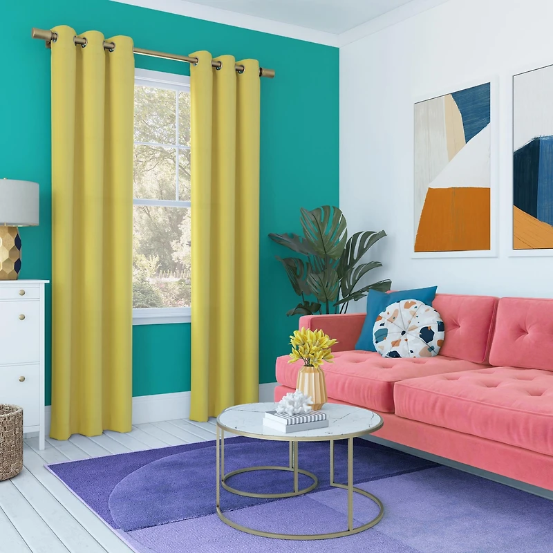 Harper Bright Vibes 100% Blackout Grommet Curtain Panel