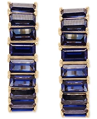 Audrey by Aurate Nano Emerald Color Small Hoop Earrings (1-1/2 ct. t.w.) Gold Vermeil, (Also White Sapphire Color, Ruby &