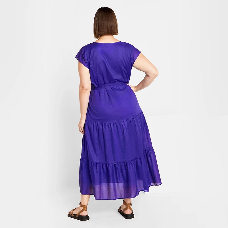 City Chic Plus Kasbah Plain Dress
