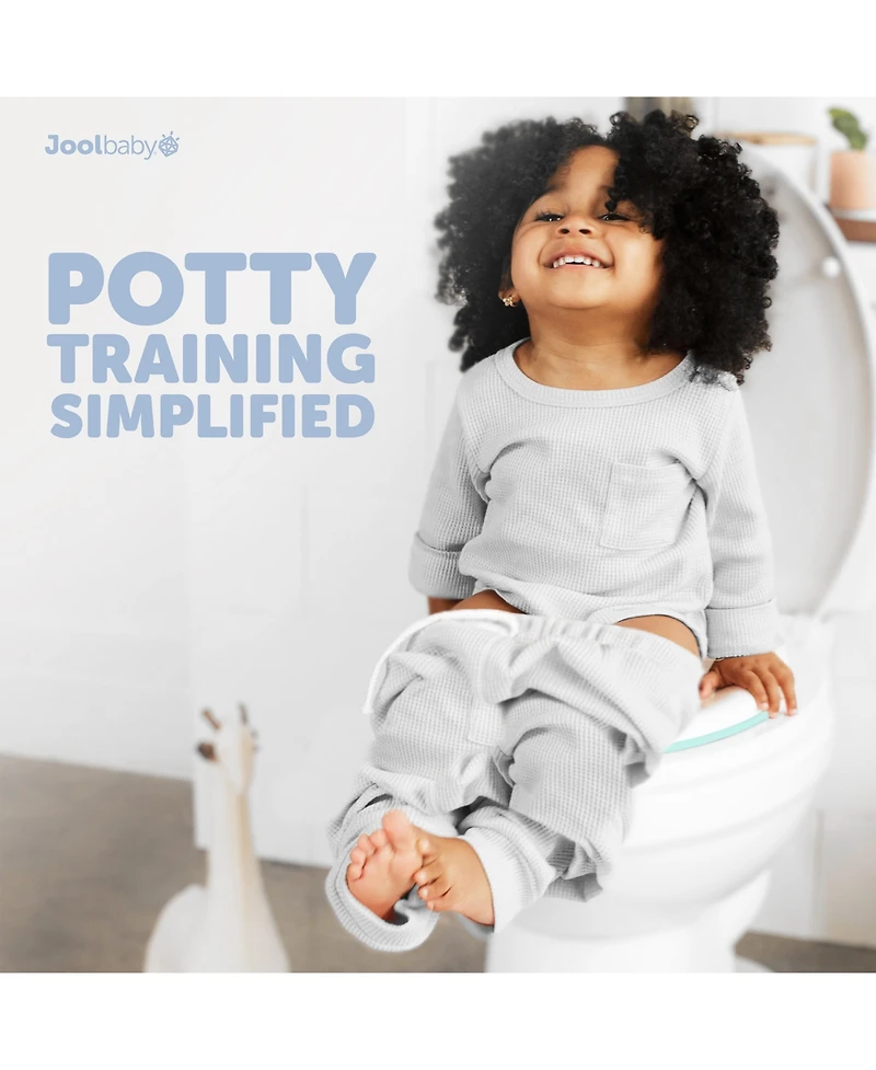 Jool Baby Kids Potty Training Seat - Splash Guard, Non-Slip & Free Storage Hook Unisex