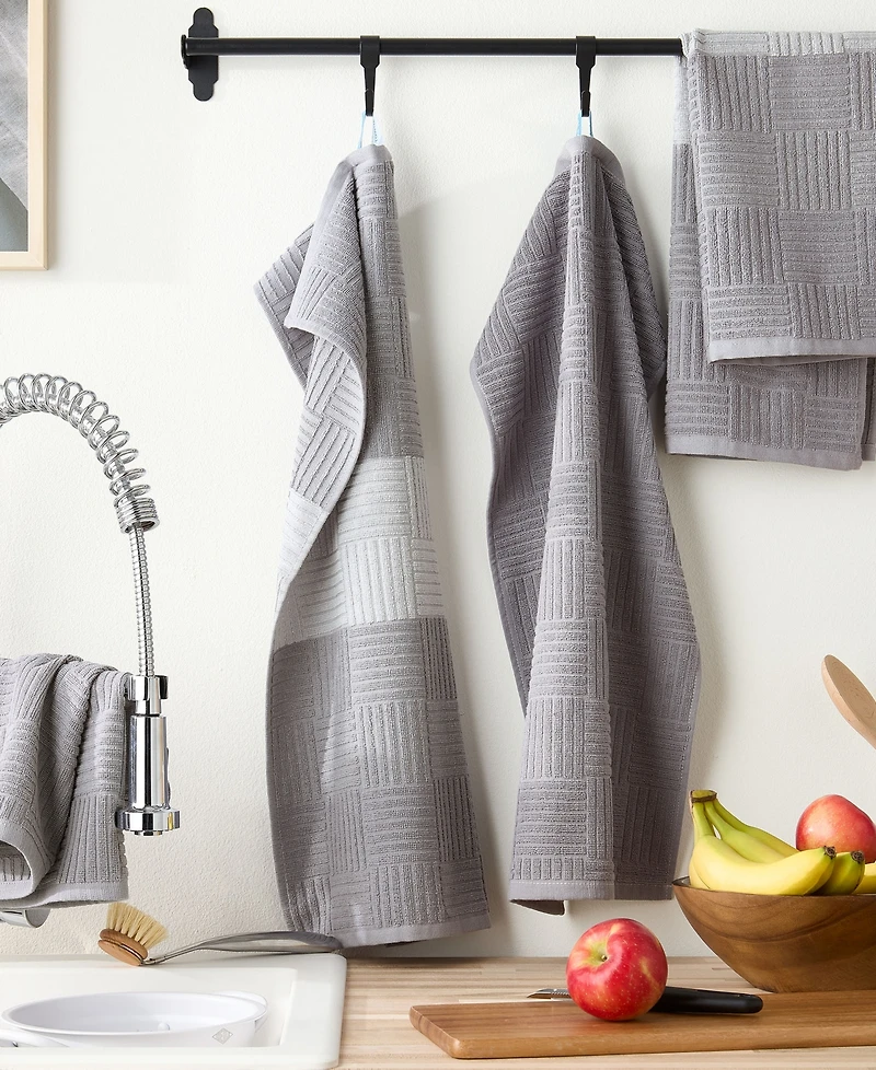 Town & Country Living Basics Basketweave Kitchen Towel, Set of 4
