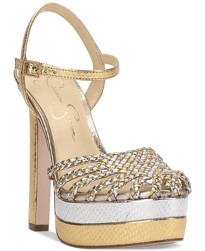 Jessica Simpson Women's Inaia Woven Platform Dress Sandals