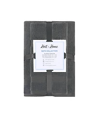 Host and Home 6-Piece Bathroom Towel Set (2 Bath Towels, 2 Hand Washcloths), Double Stitched Edges, 600 Gsm, Soft Ringspun Cotton, Stylish S