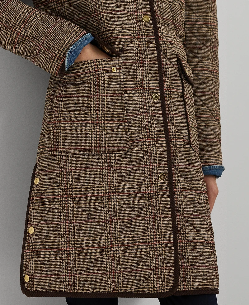 Lauren Ralph Lauren Women's Collared Quilted Coat