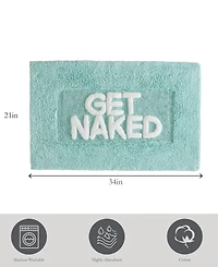 Jean Pierre Get Naked Cotton Bath Rug, 21" x 34"