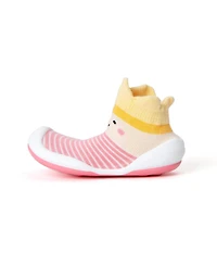 Komuello Infant Girl Breathable Washable Non-Slip Sock Shoes Crown Princess