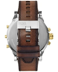 Diesel Men's Mr. Daddy 2.0 Chronograph Brown Leather Watch 57mm