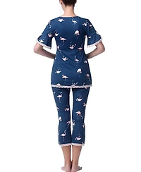 kimi + kai Maternity Koi Nursing Pajama Set