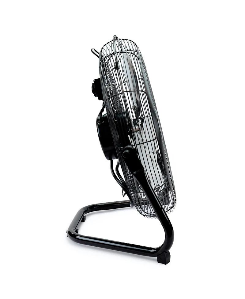 Newair 18" High-Velocity Industrial Floor Fan, Heavy Duty Metal Fan, Adjustable Tilt and 3 Speeds up to 4012 Cfm, Rotatory Switch | Garage Fan for Ind