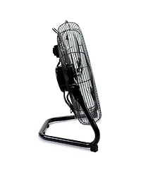 Newair 18" High-Velocity Industrial Floor Fan, Heavy Duty Metal Fan, Adjustable Tilt and 3 Speeds up to 4012 Cfm, Rotatory Switch | Garage Fan for Ind