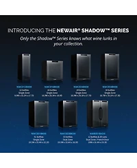 Newair Shadow Series Wine Cooler Refrigerator 33 Bottle Dual Temperature Zones, Freestanding Mirrored Wine Fridge with Double-Layer Tempered Glass Doo