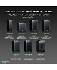 Luma Comfort Shadow Series Wine Cooler Refrigerator 16 Bottle, Freestanding Mirrored Wine Fridge with Double-Layer Tempered Glass Door & Compressor Co